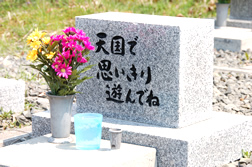 北海道,釧路ペット霊園おもいで、個別墓地（前面）
